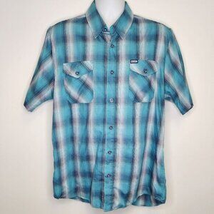 Dixxon Blue Marlin Button Shirt (L)